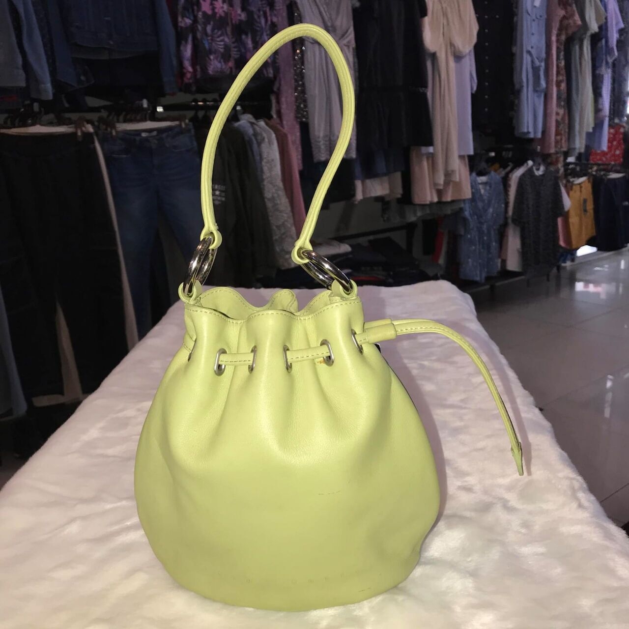 Braun Buffel Lime Handbag