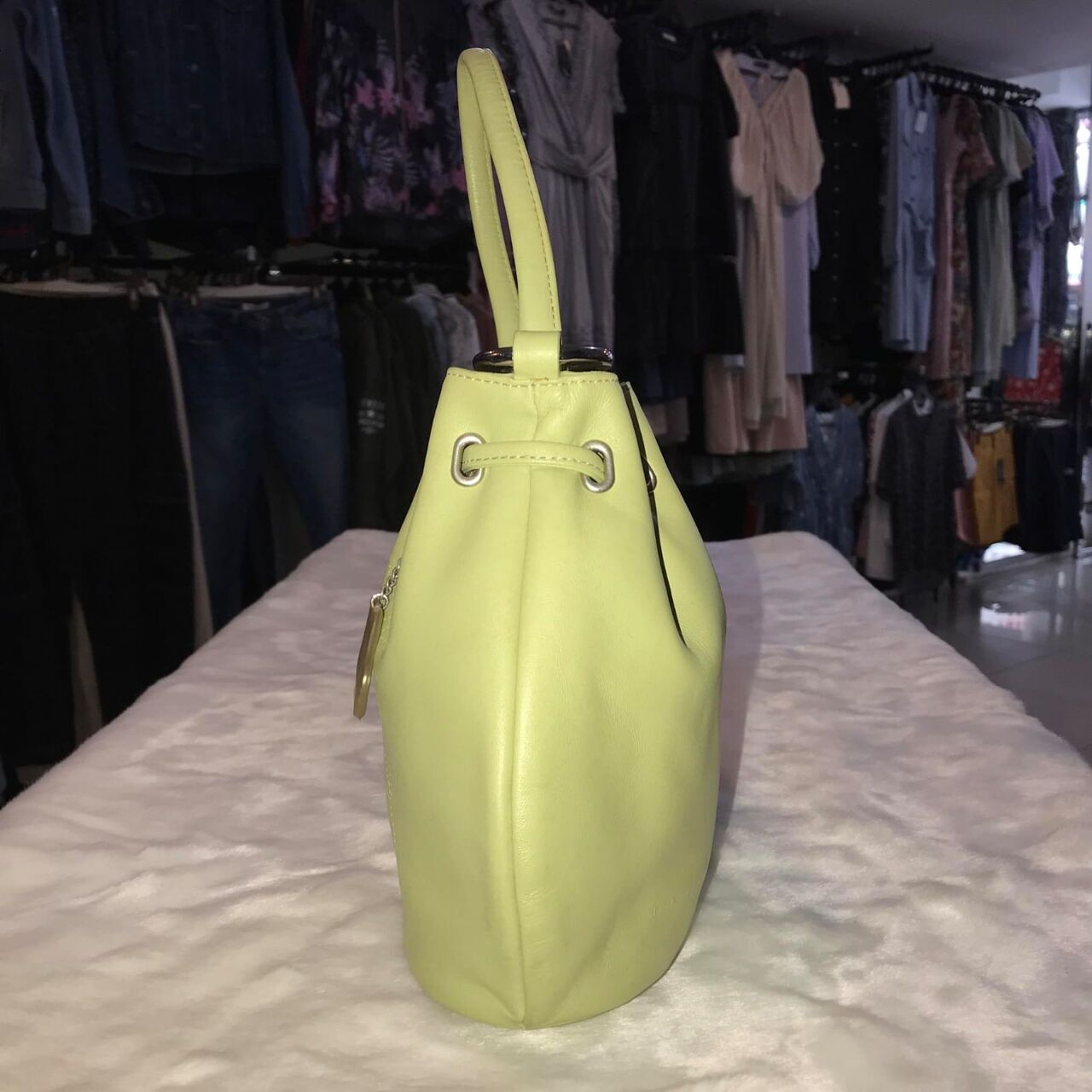 Braun Buffel Lime Handbag