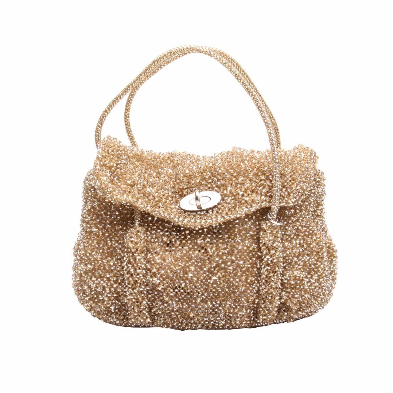 anteprima Gold Shoulder Bag