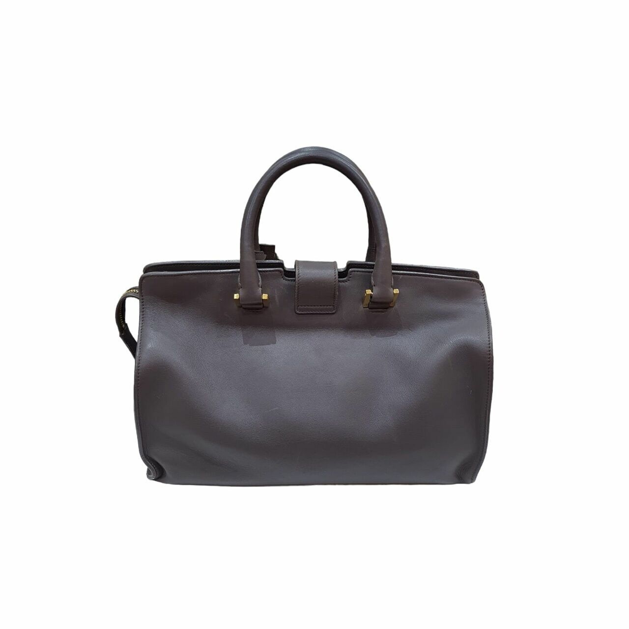 Saint Laruent Cabas Grey GHW  2014 Satchel