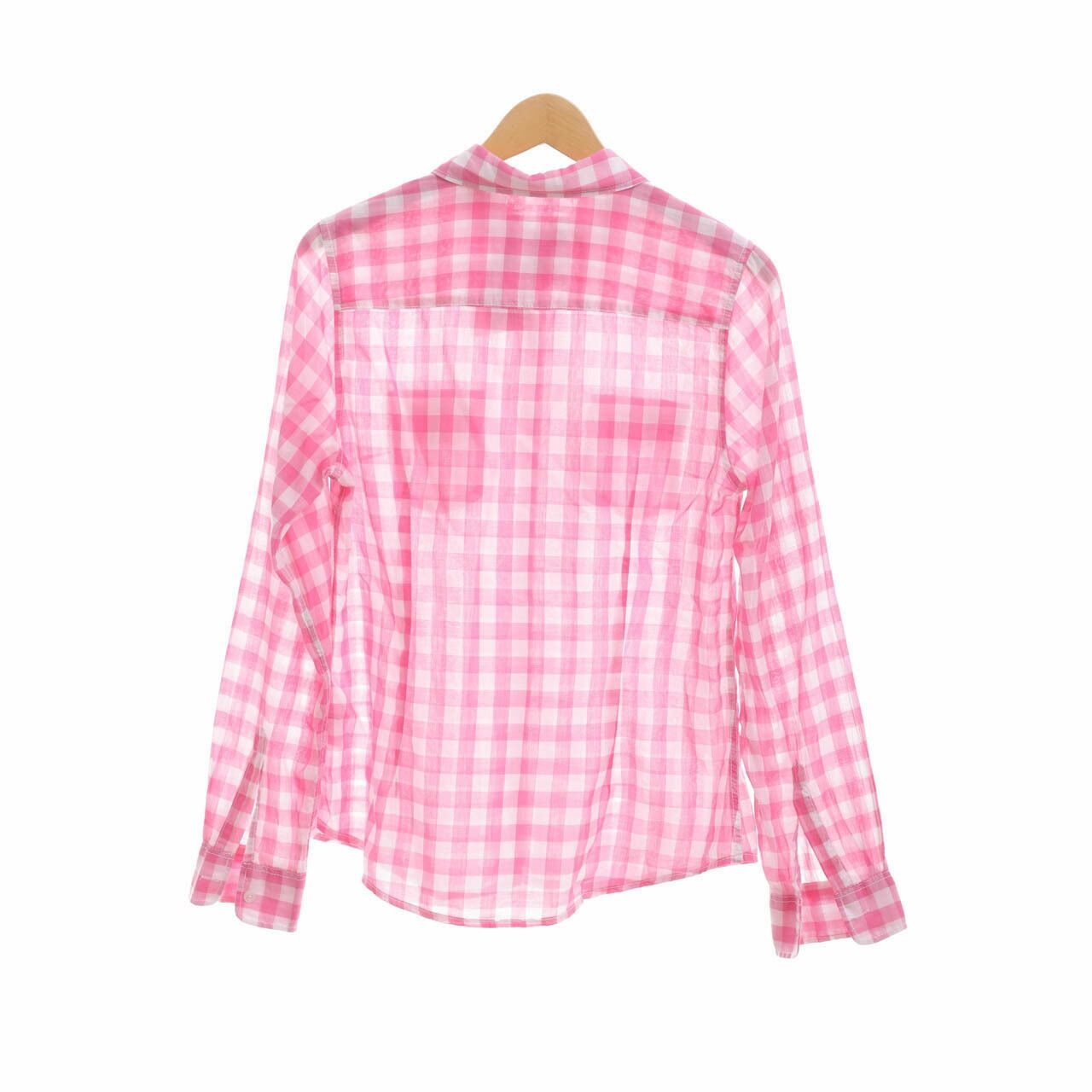 H&M Pink & White Checkered Shirt