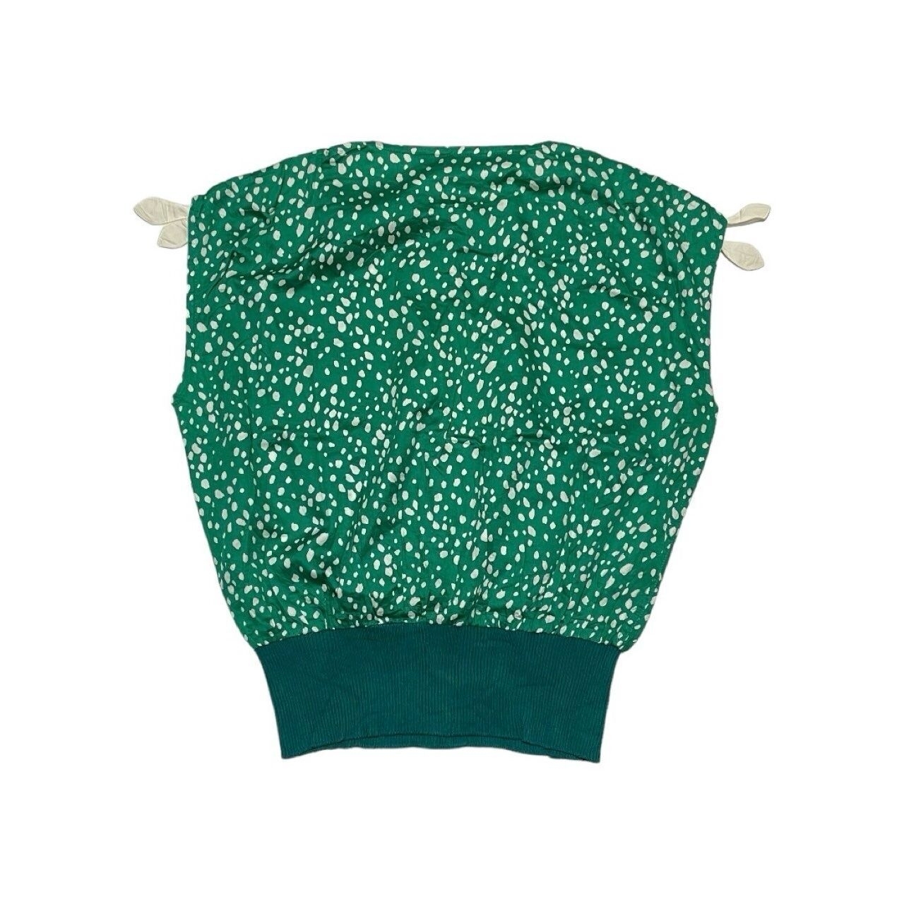 Christian Dior Green Polkadots Sleeveless