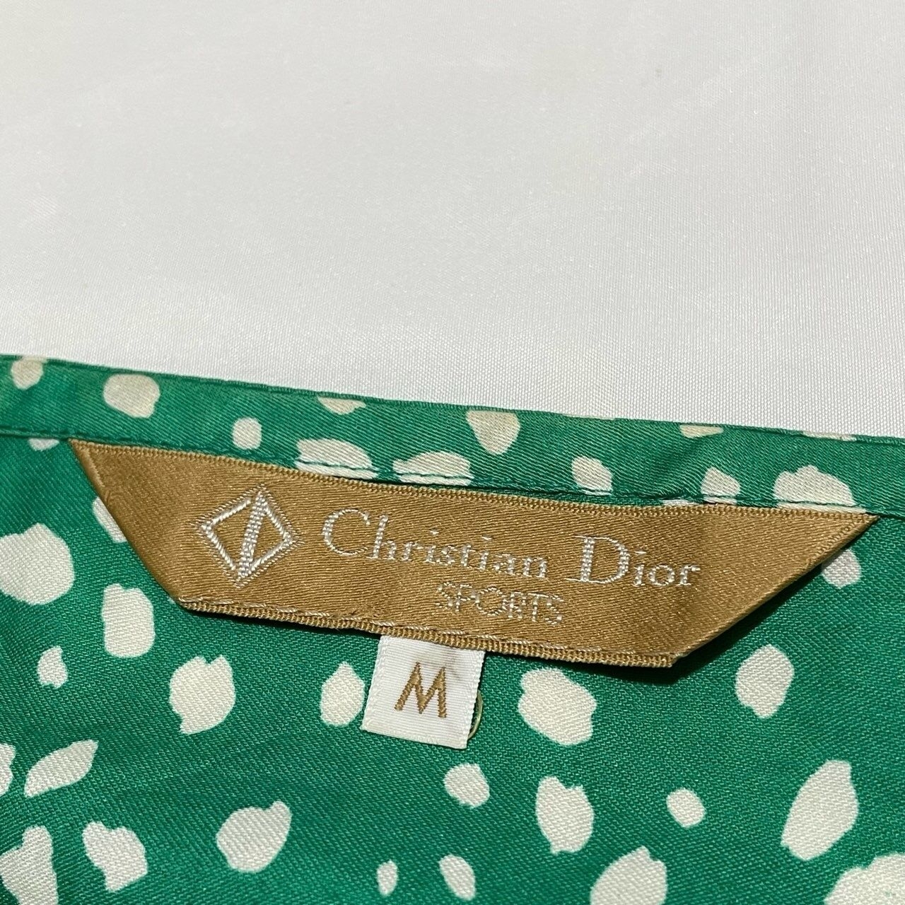 Christian Dior Green Polkadots Sleeveless