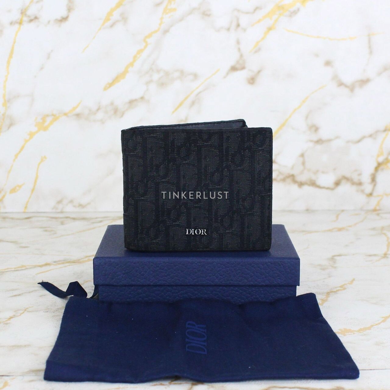 Christian Dior Oblique Black Bifold Wallet