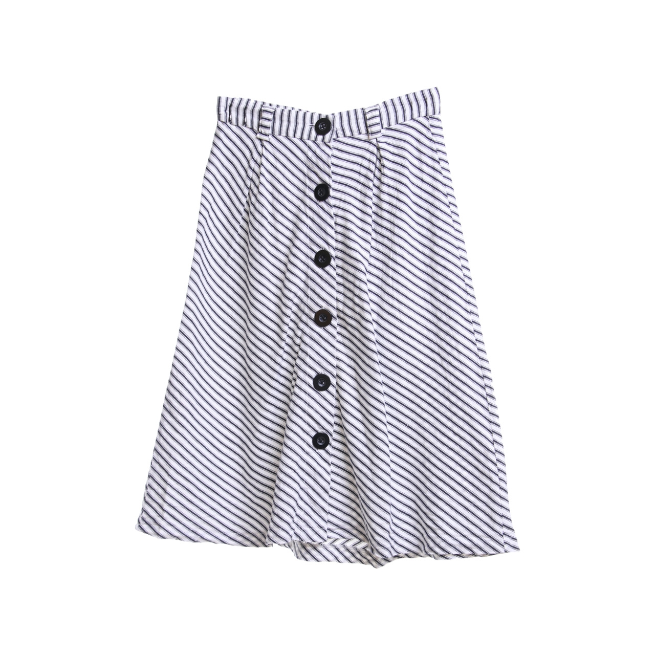 Petite Cupcake White & Black Midi Skirt