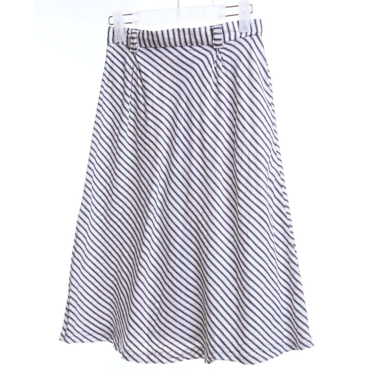 Petite Cupcake White & Black Midi Skirt