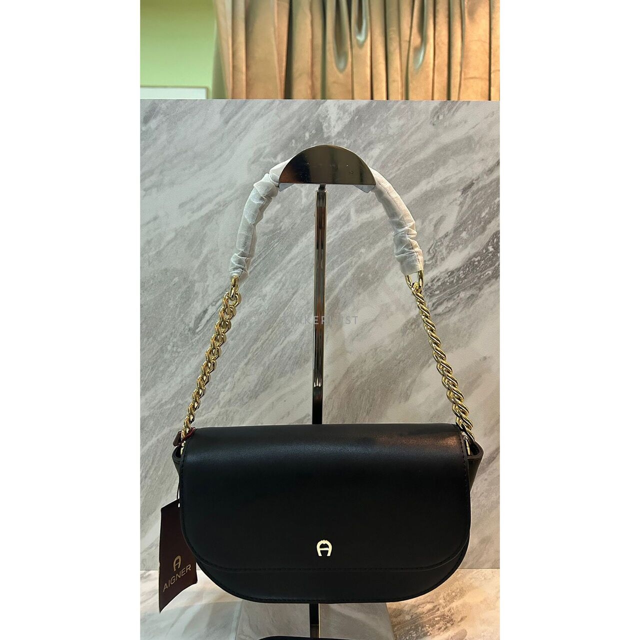 Aigner Black XS Camilla Shoulder Bag 