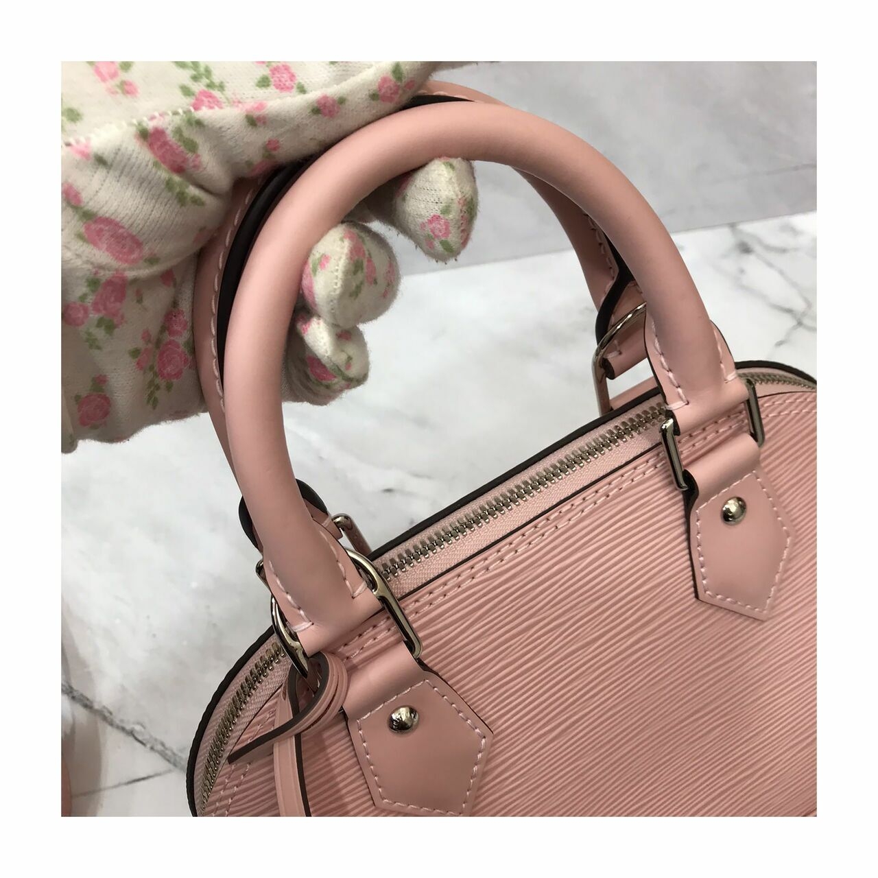 Louis Vuitton Alma BB Rose Ballerine Epi Leather 2020 Satchel