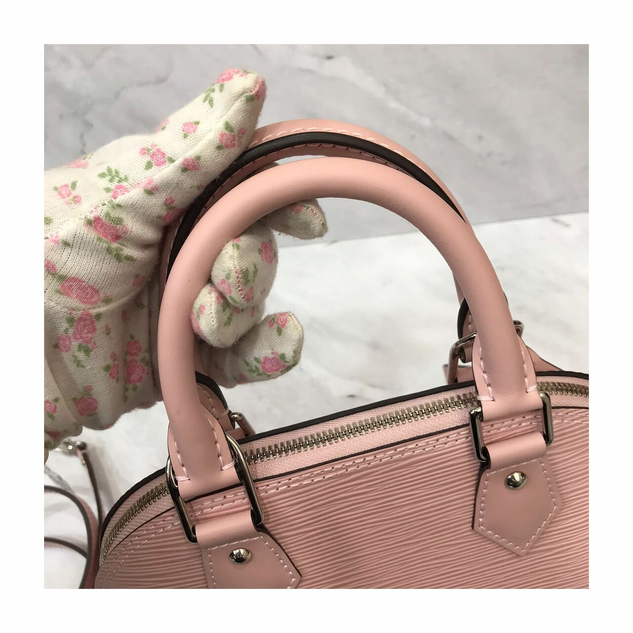 Louis Vuitton Alma BB Rose Ballerine Epi Leather 2020 Satchel