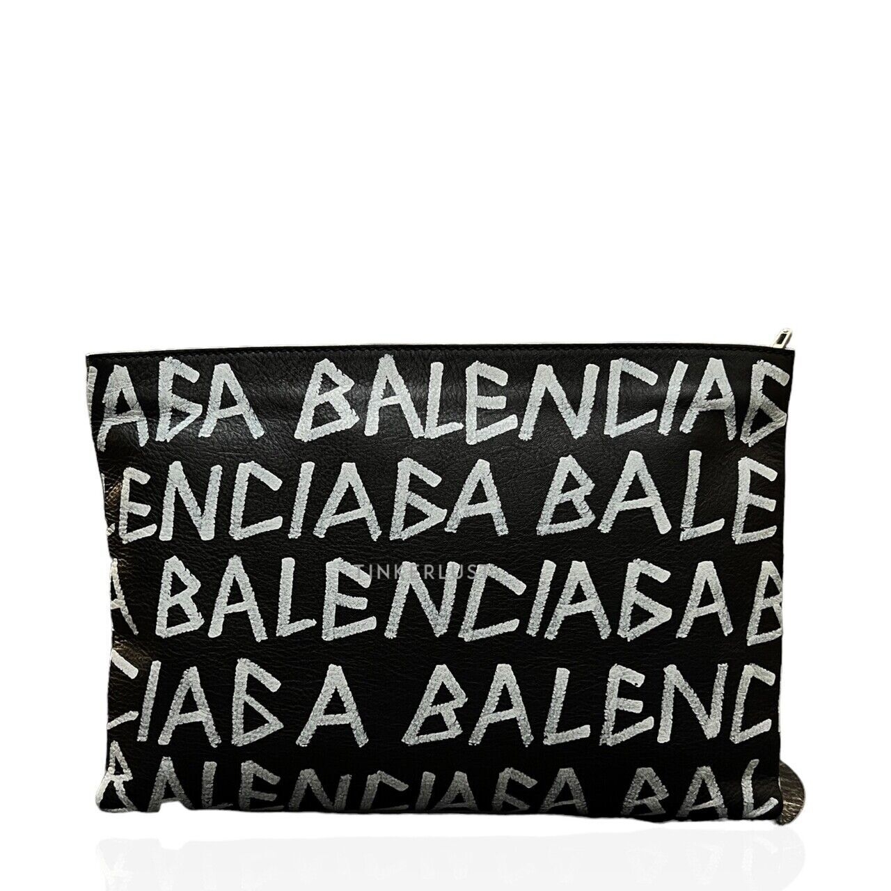 Balenciaga Graffiti Black/White Clutch 