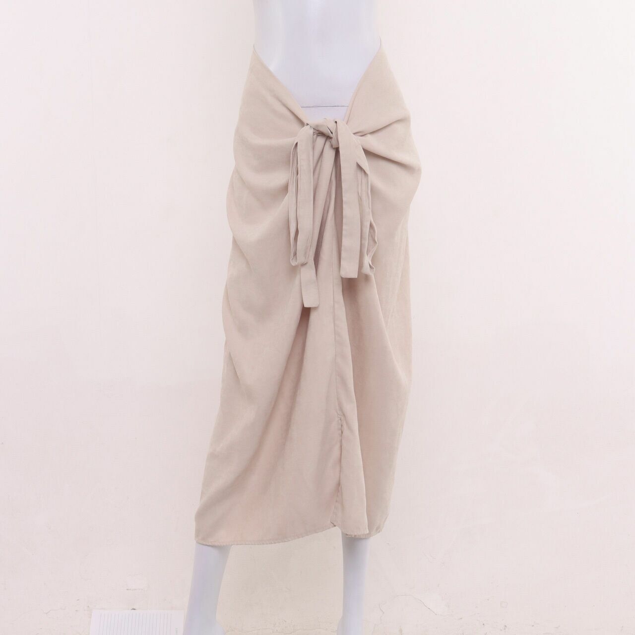 Shop At Velvet Beige Midi Skirt