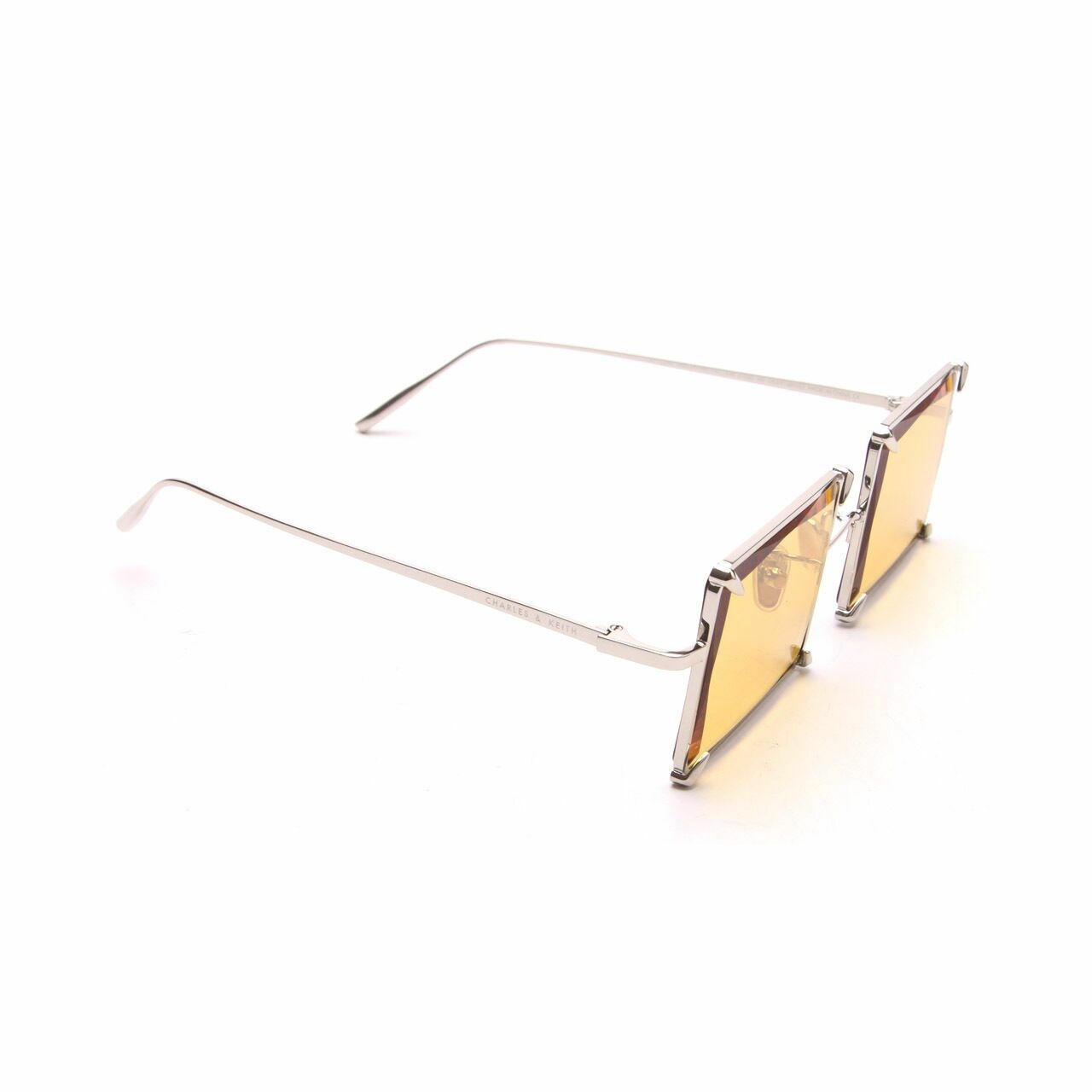 Charles & Keith Silver & Yellow Sunglasses