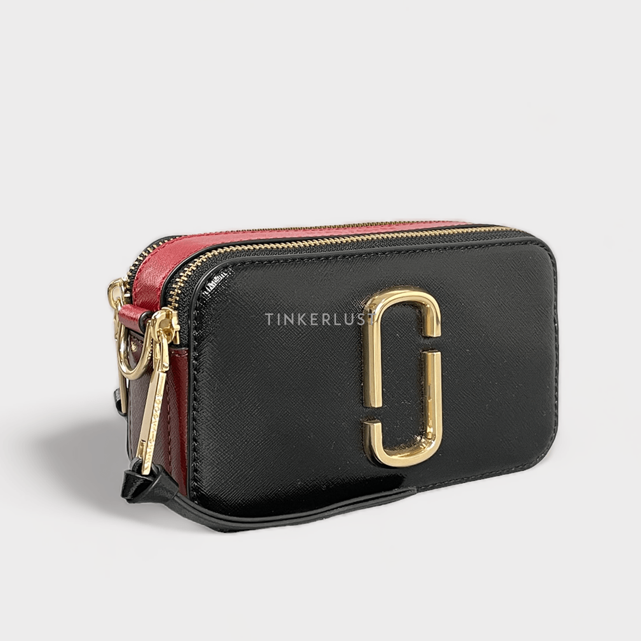 Marc Jacobs Black & Red Snapshot Shoulder Bag	