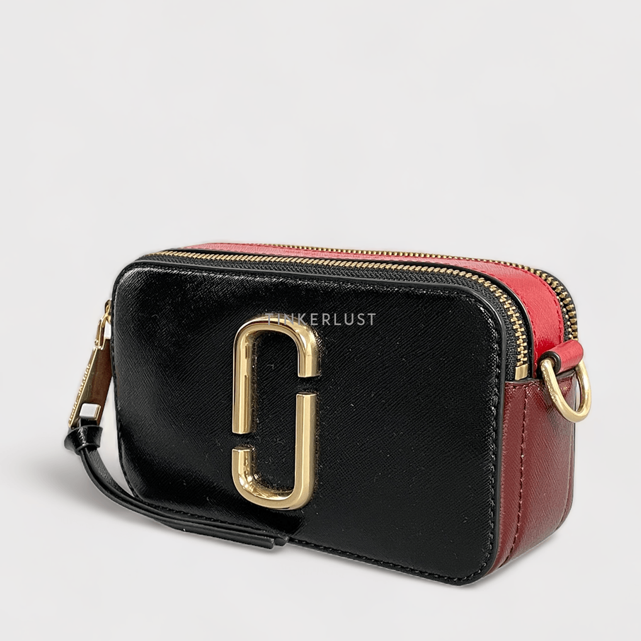 Marc Jacobs Black & Red Snapshot Shoulder Bag	