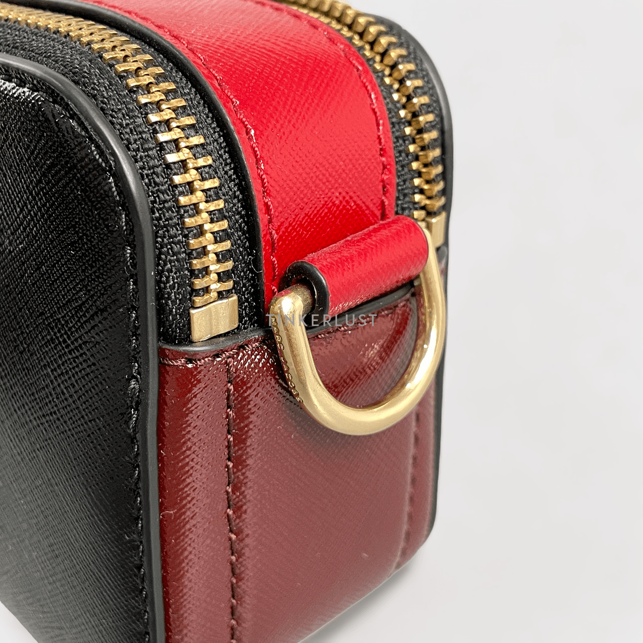 Marc Jacobs Black & Red Snapshot Shoulder Bag	