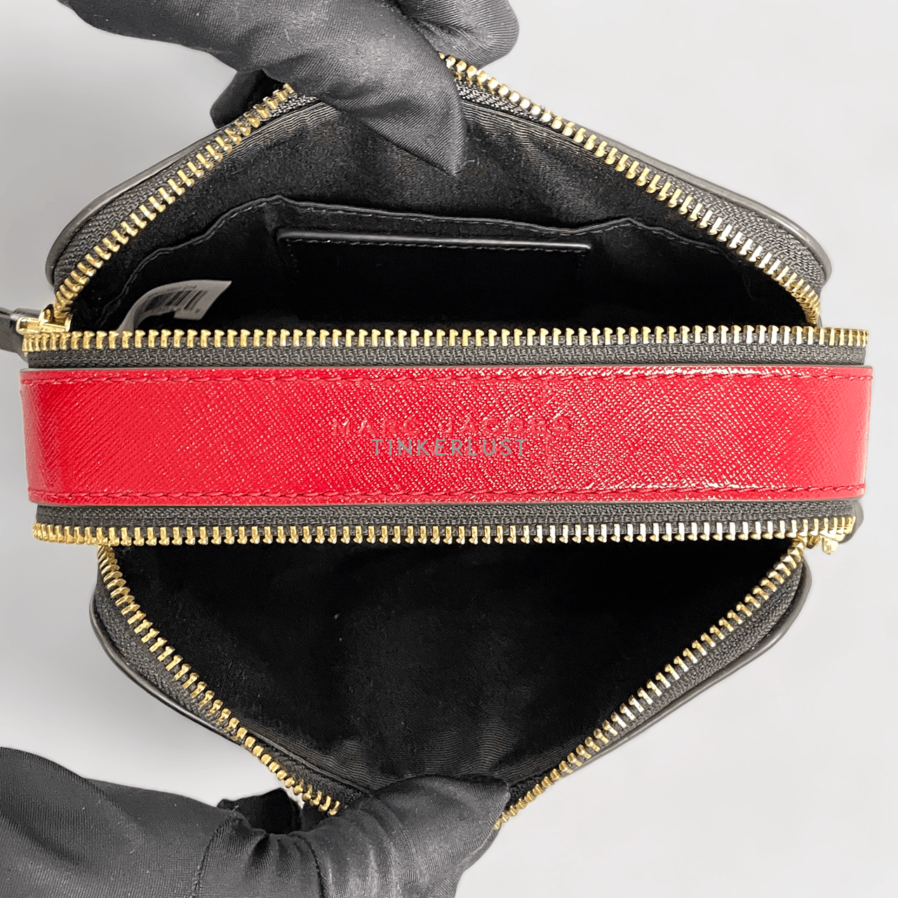 Marc Jacobs Black & Red Snapshot Shoulder Bag	