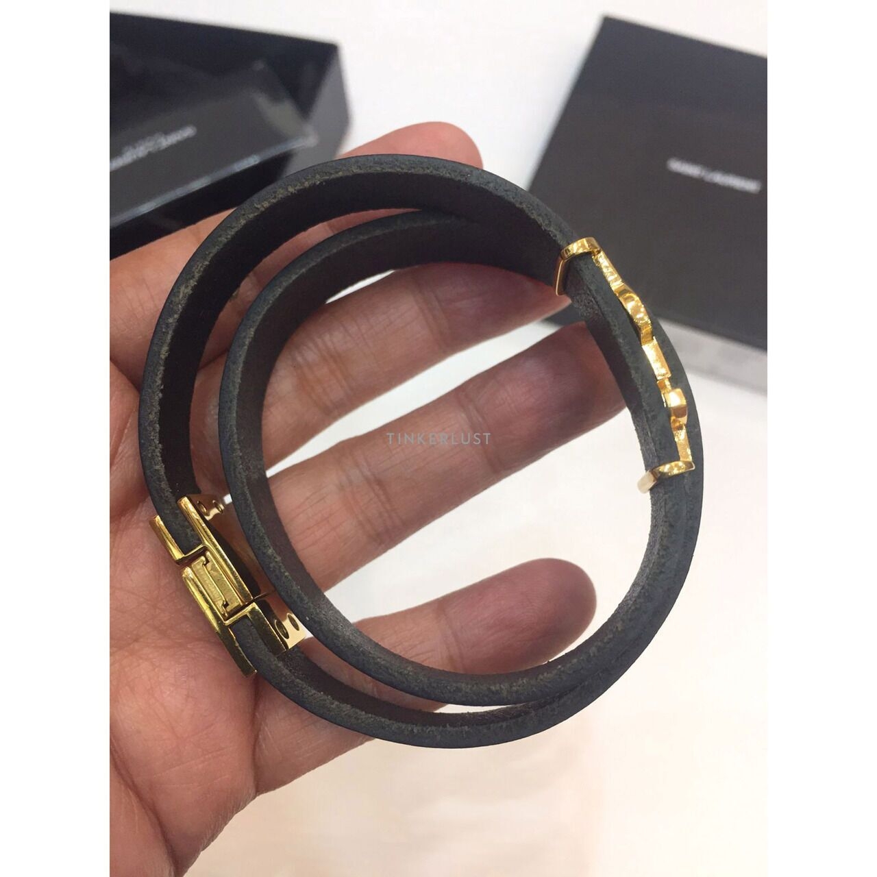 Saint Laurent Opyum Black GHW Bracelet