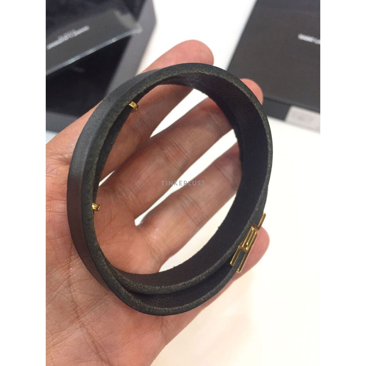 Saint Laurent Opyum Black GHW Bracelet