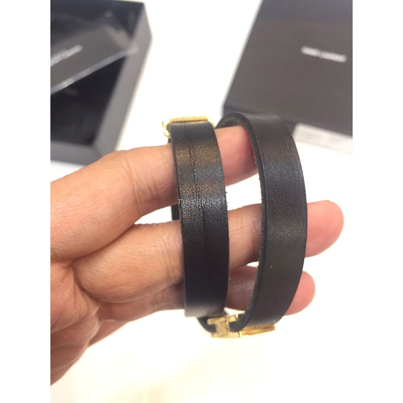 Saint Laurent Opyum Black GHW Bracelet