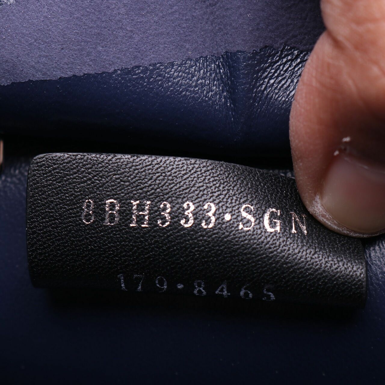 Fendi Blue Navy Leather Petite 3Jours Satchel Bag