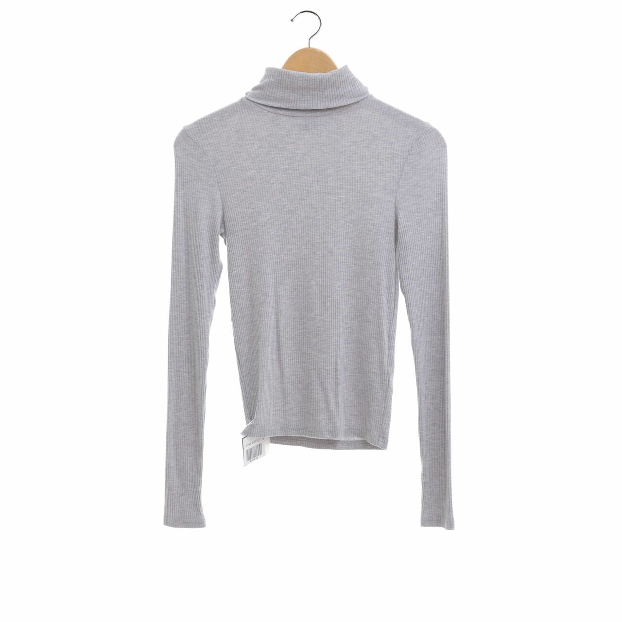 H&M Grey Turtle Neck Long Sleevee T-Shirt