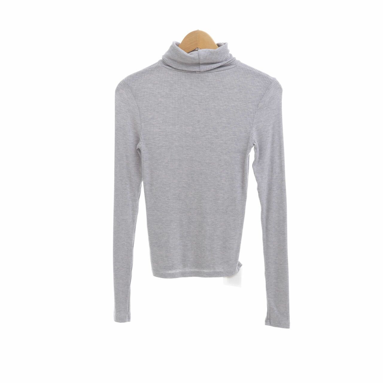 H&M Grey Turtle Neck Long Sleevee T-Shirt