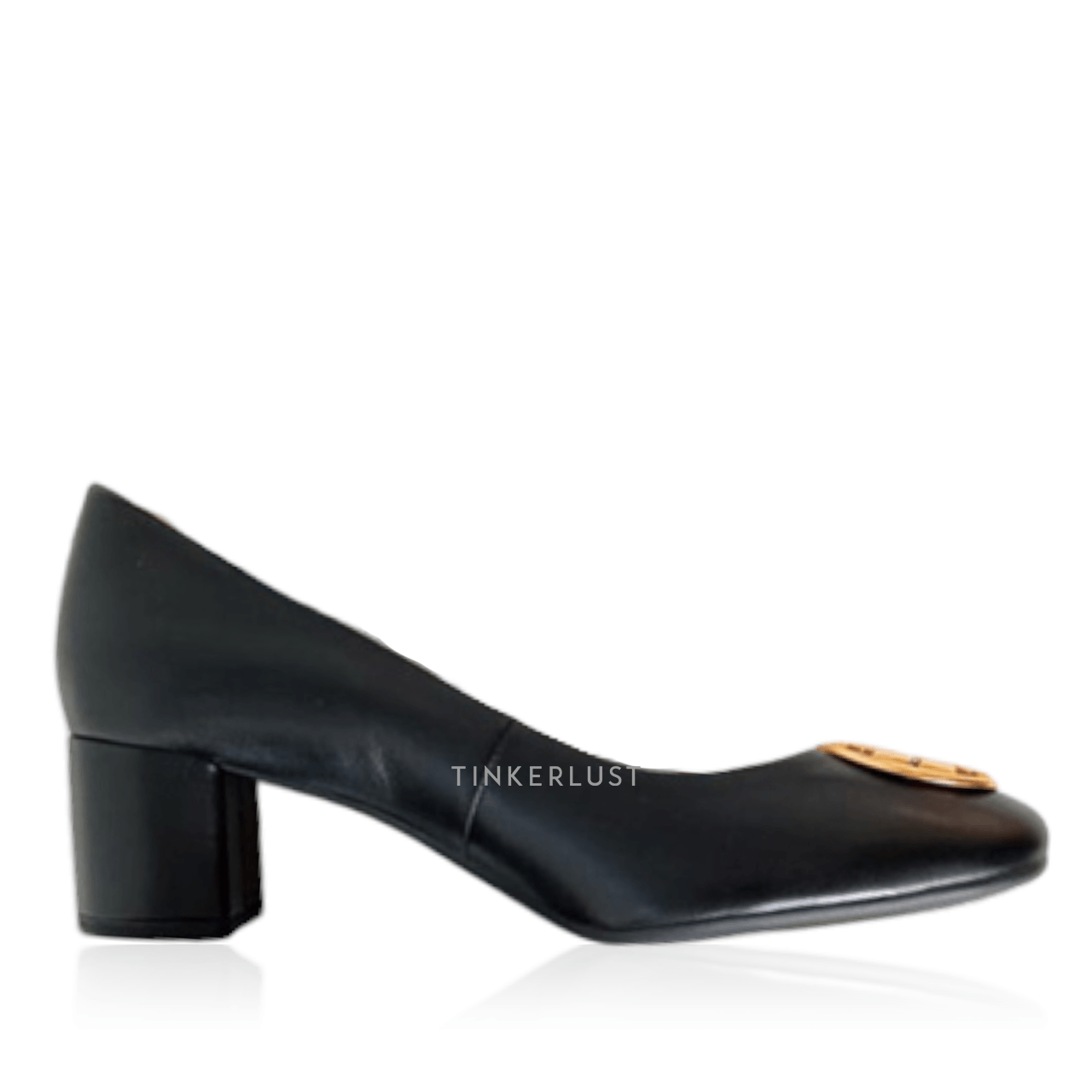 Tory Burch Chelsea 50mm Pump Perfect Black Nappa Leather Heels