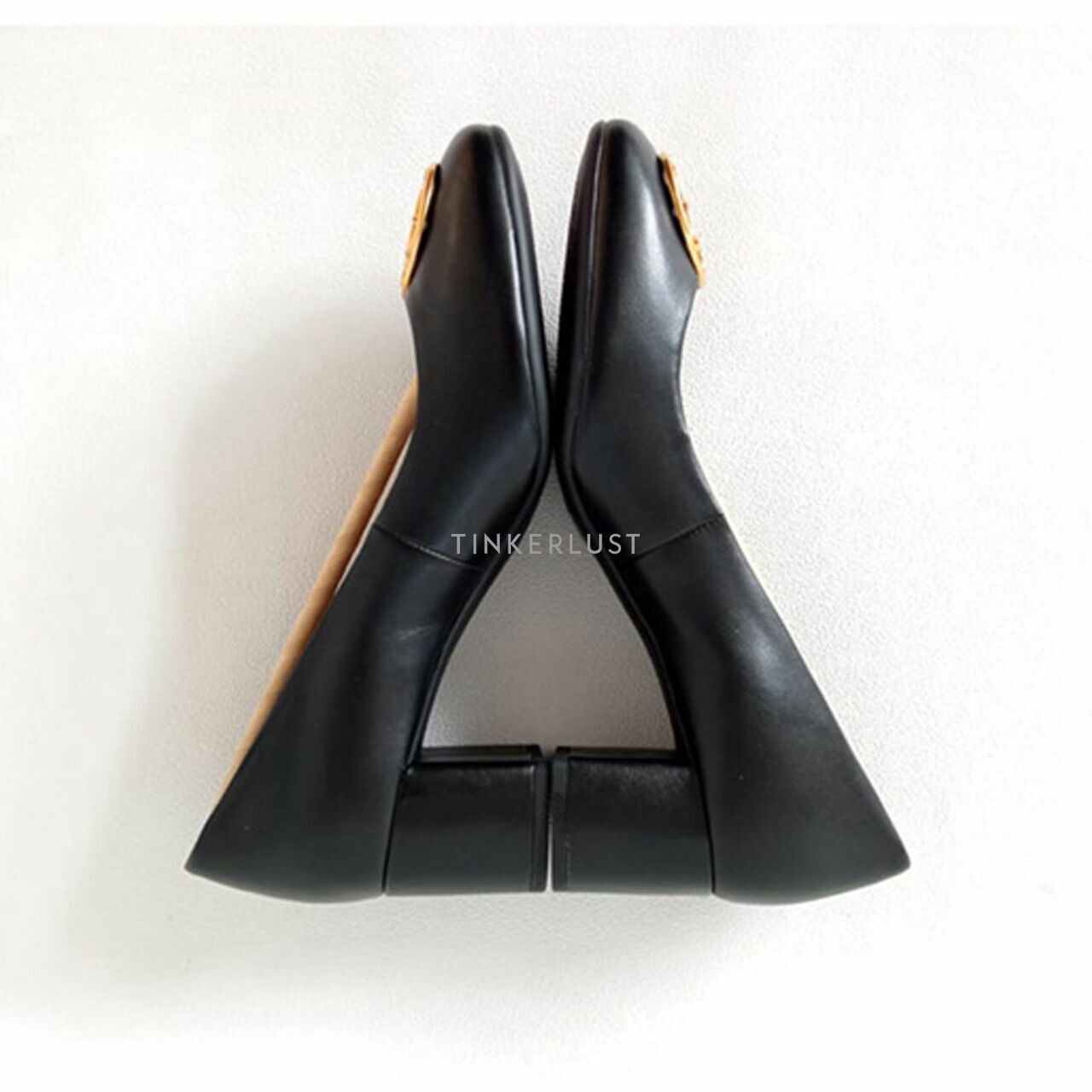 Tory Burch Chelsea 50mm Pump Perfect Black Nappa Leather Heels