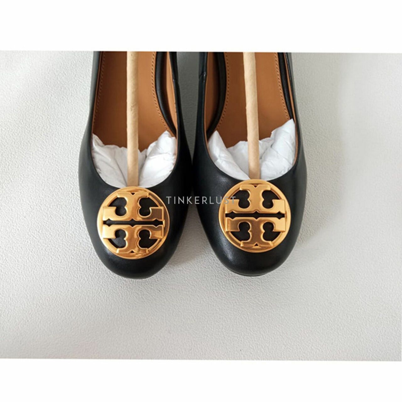 Tory Burch Chelsea 50mm Pump Perfect Black Nappa Leather Heels