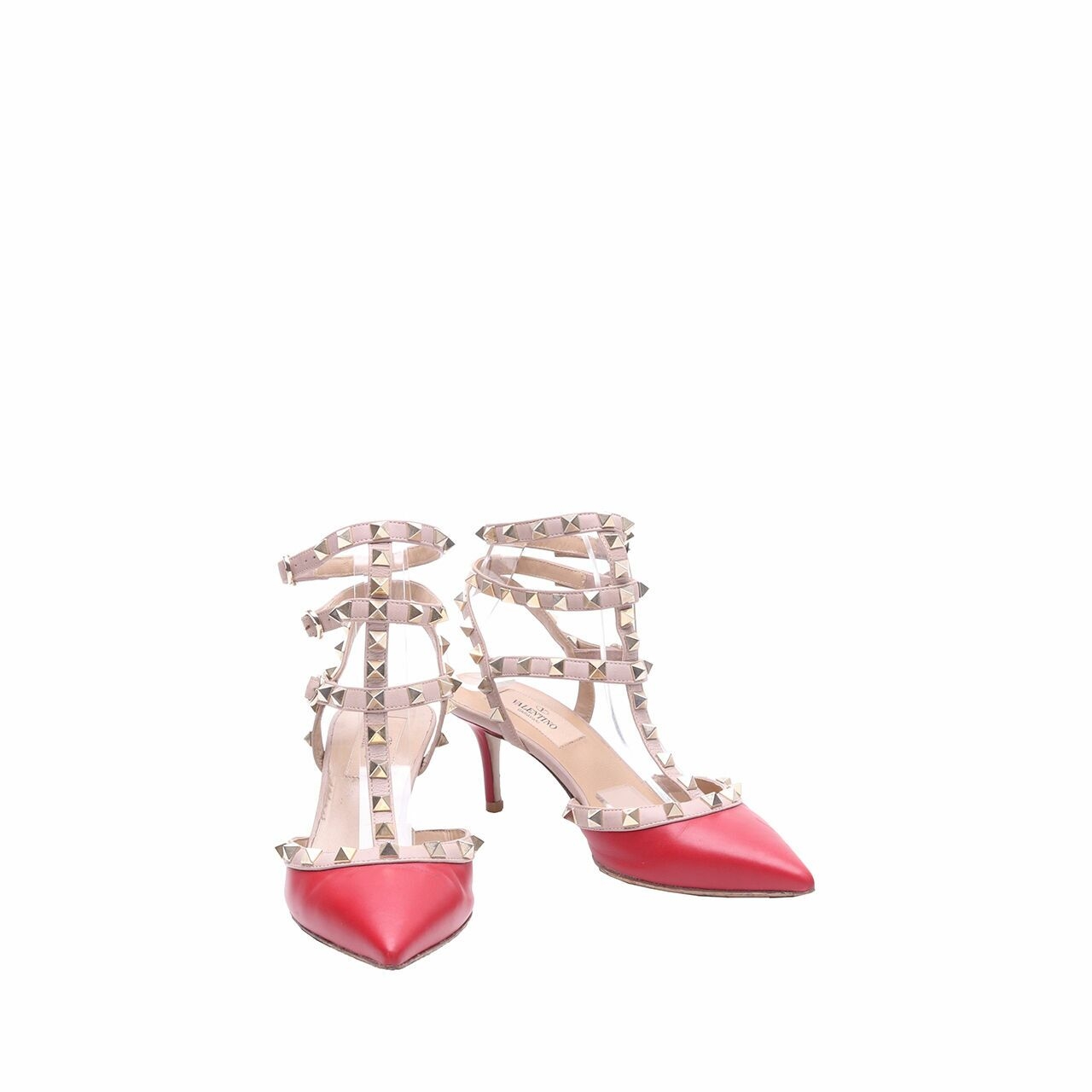 Valentino Garavani Red Studded Heels