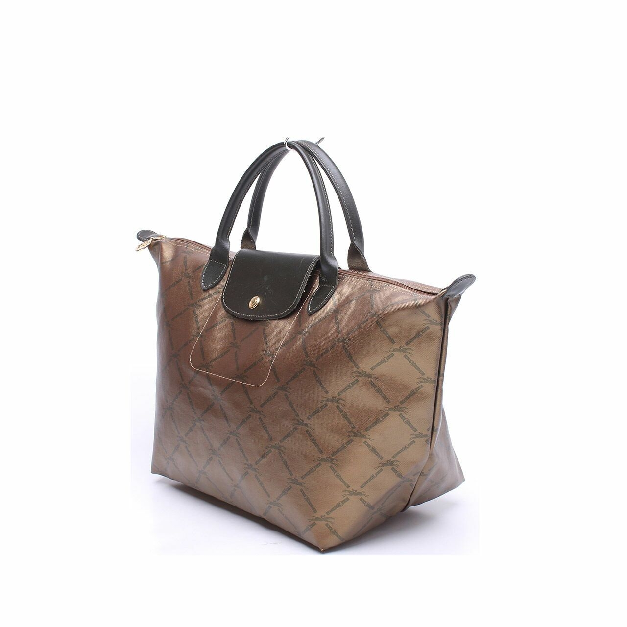 Longchamp Gold Bronze Tote Bag