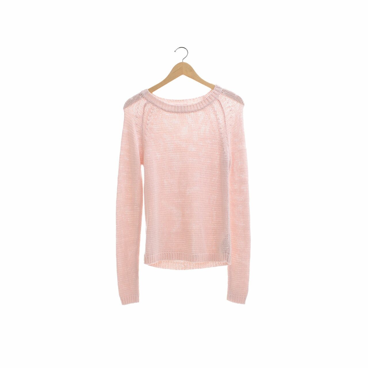 Stradivarius Soft Pink Knit Blouse