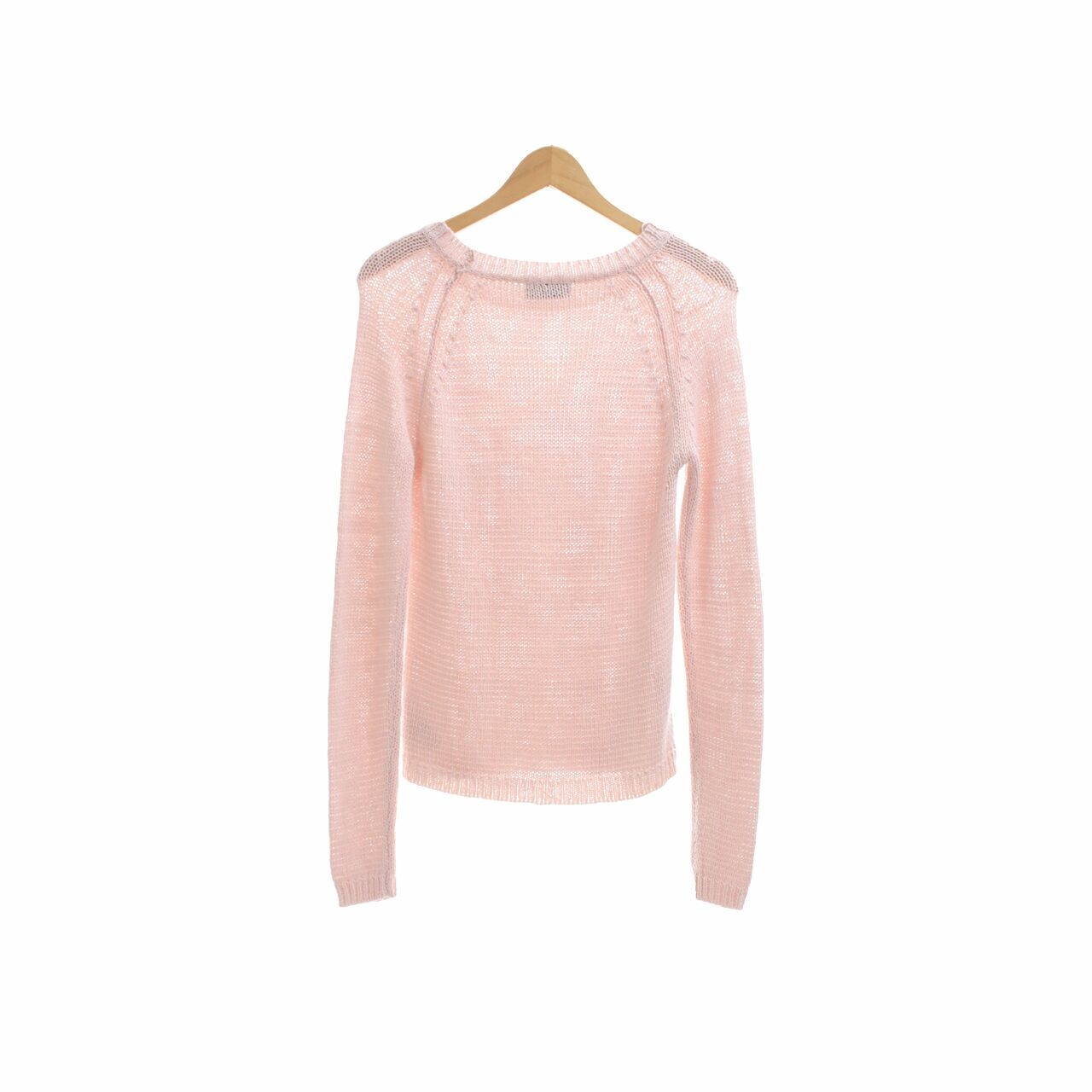 Stradivarius Soft Pink Knit Blouse