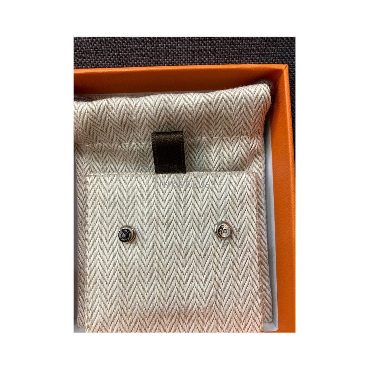 Hermes Mini Pop H Rouge PHW Earrings