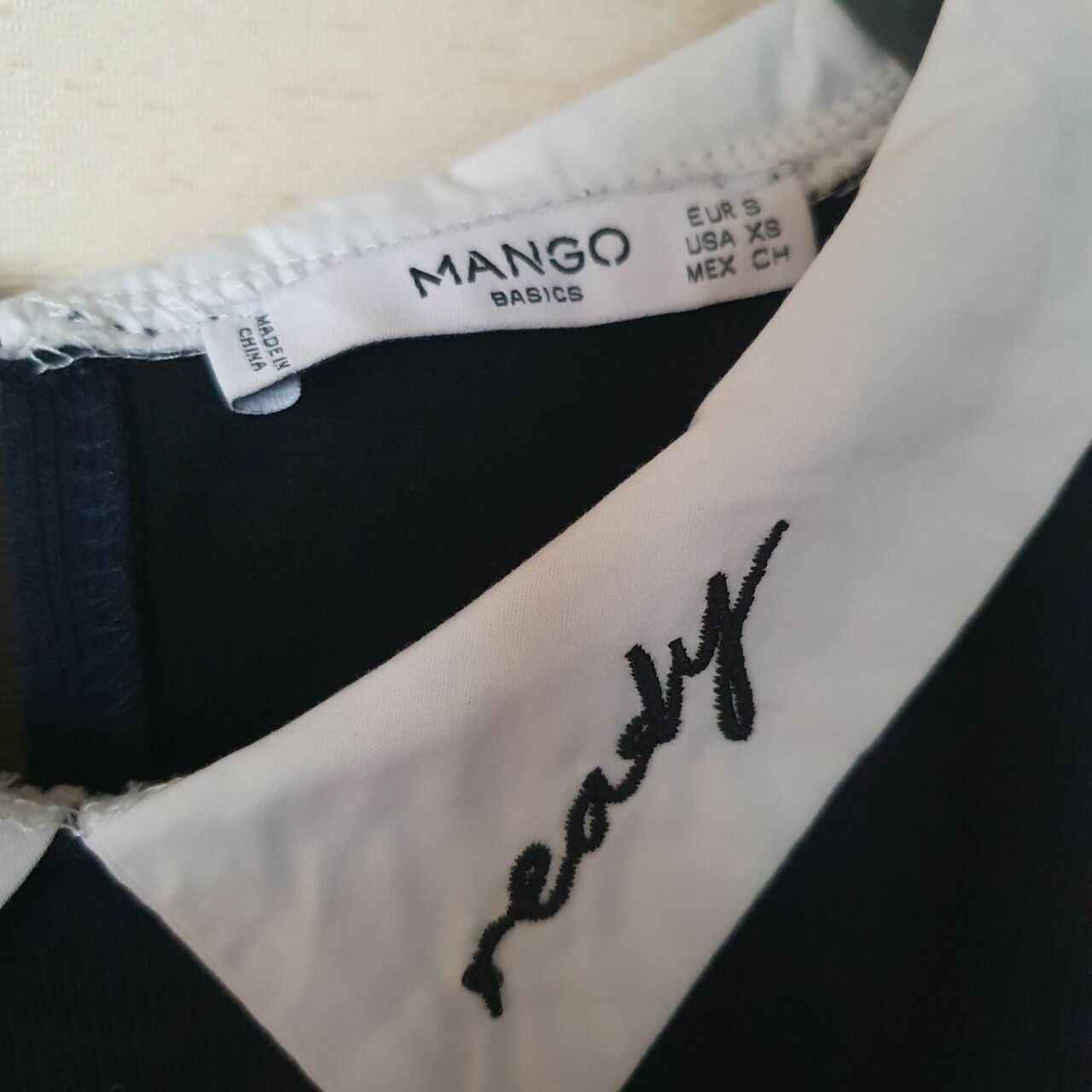 Mango Navy Mini Dress