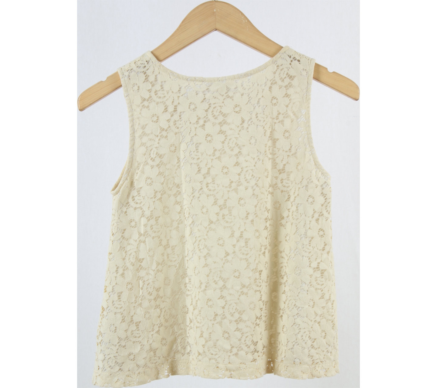 Petite Cupcake Cream Lace Sleeveless