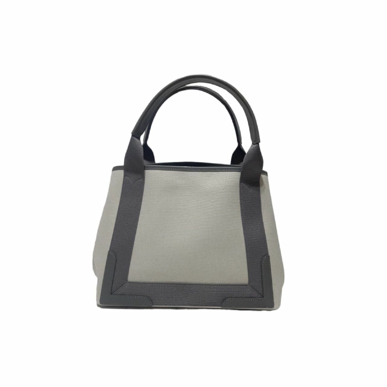 Balenciaga Cabas Tote Navy Small Natural Grey