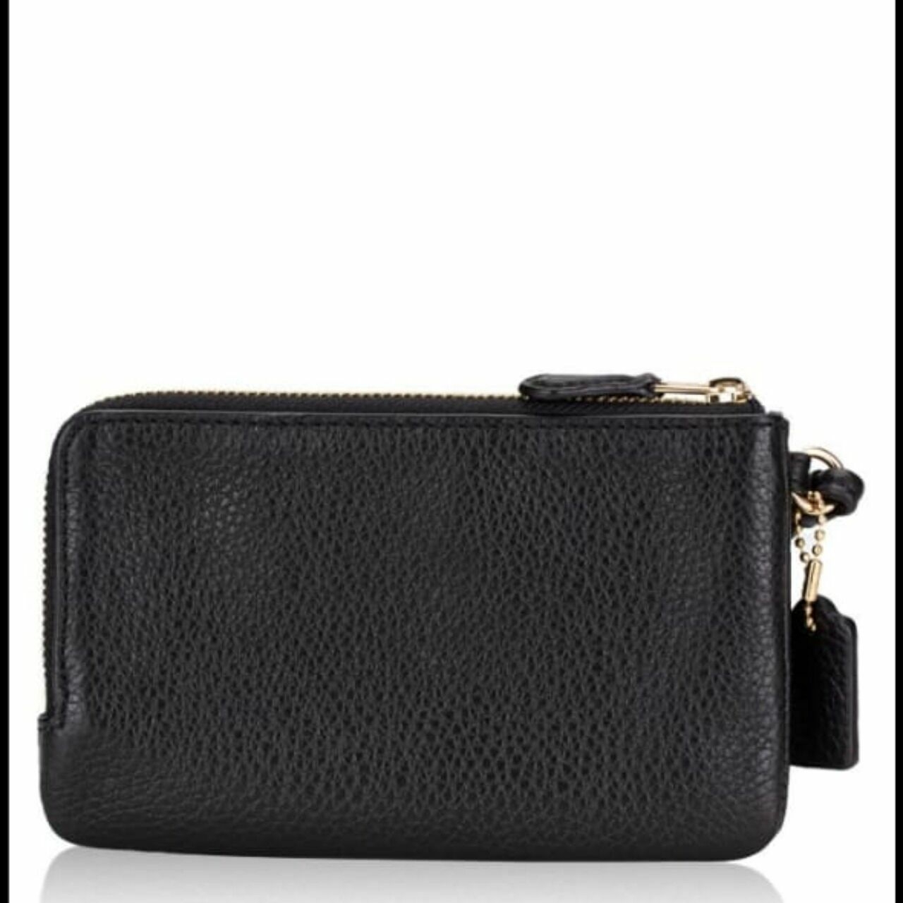 Coach 6649 Double Corner Zip Wristlet Black