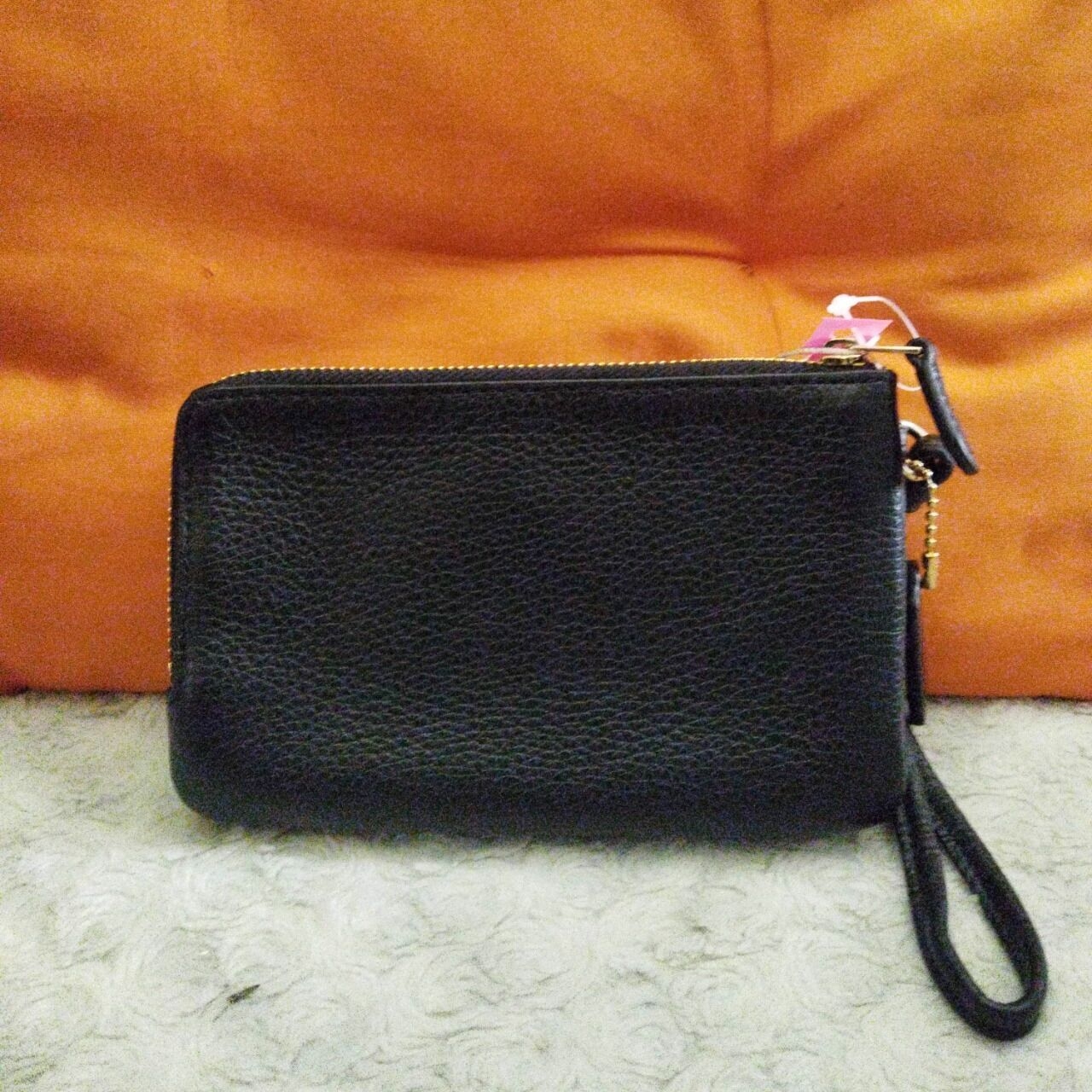 Coach 6649 Double Corner Zip Wristlet Black