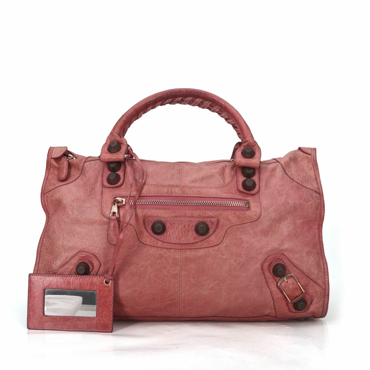 Balenciaga Agneau Giant Part Time Pink Coral Handbag