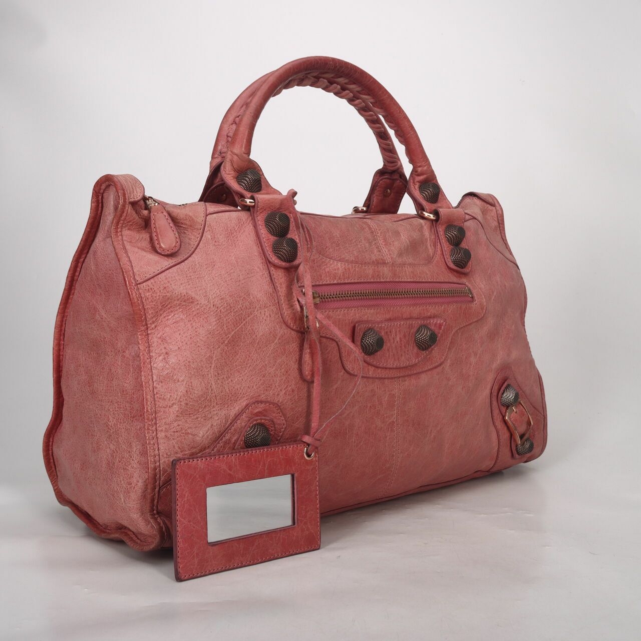 Balenciaga Agneau Giant Part Time Pink Coral Handbag