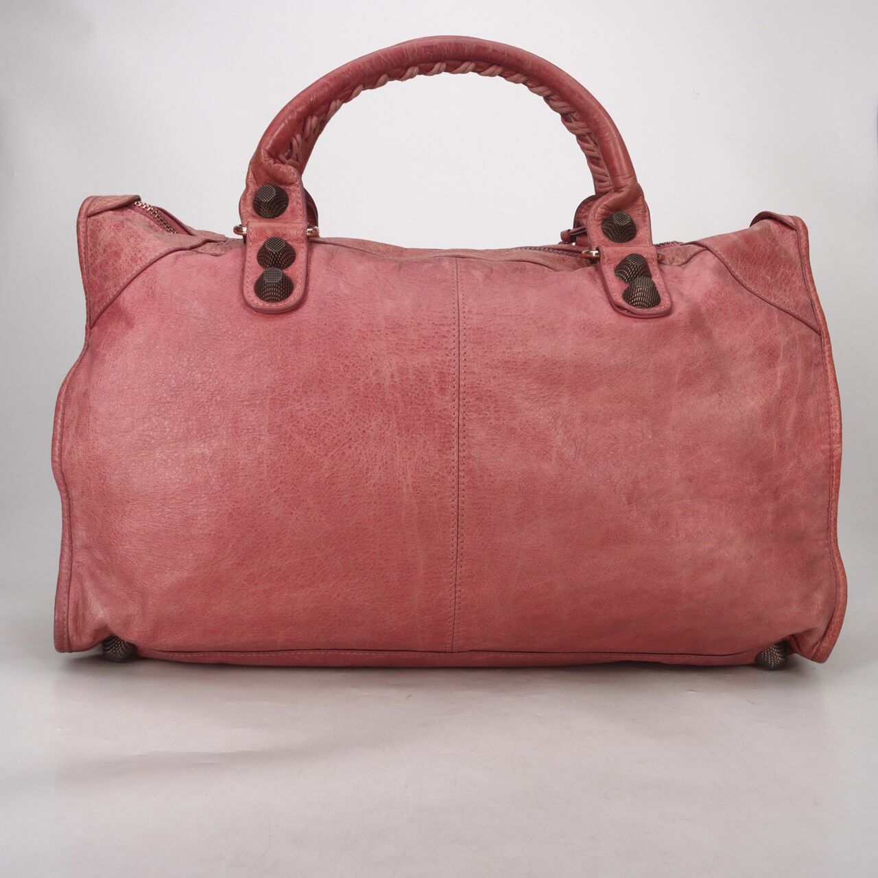 Balenciaga Agneau Giant Part Time Pink Coral Handbag