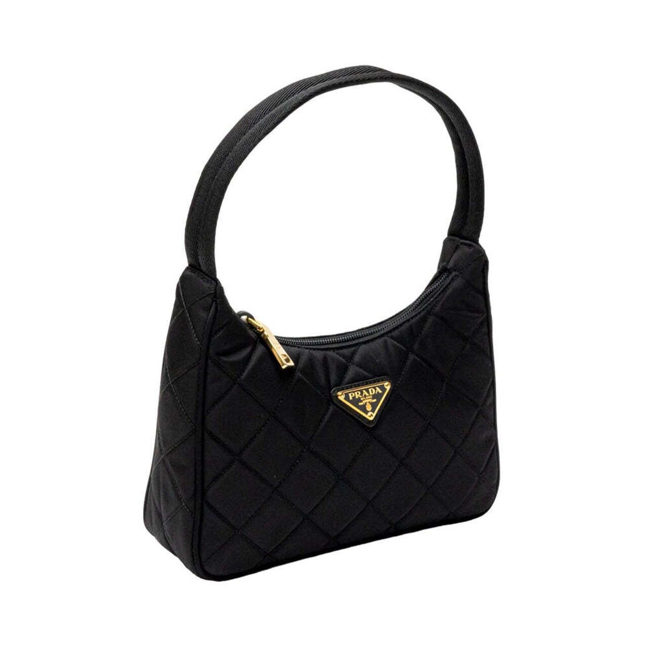 Prada Re-Edition Quilted Nylon Shoulder Bag Black