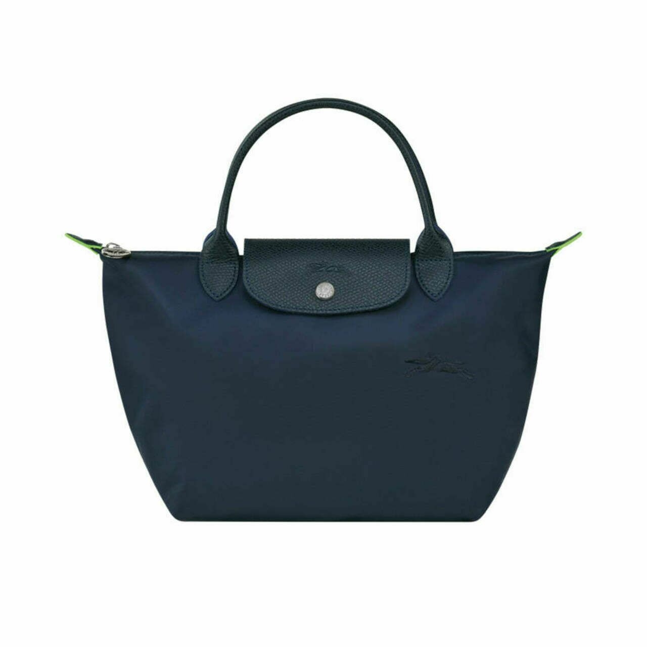 Longchamp Le Pliage Green S Top Handle Bag Navy