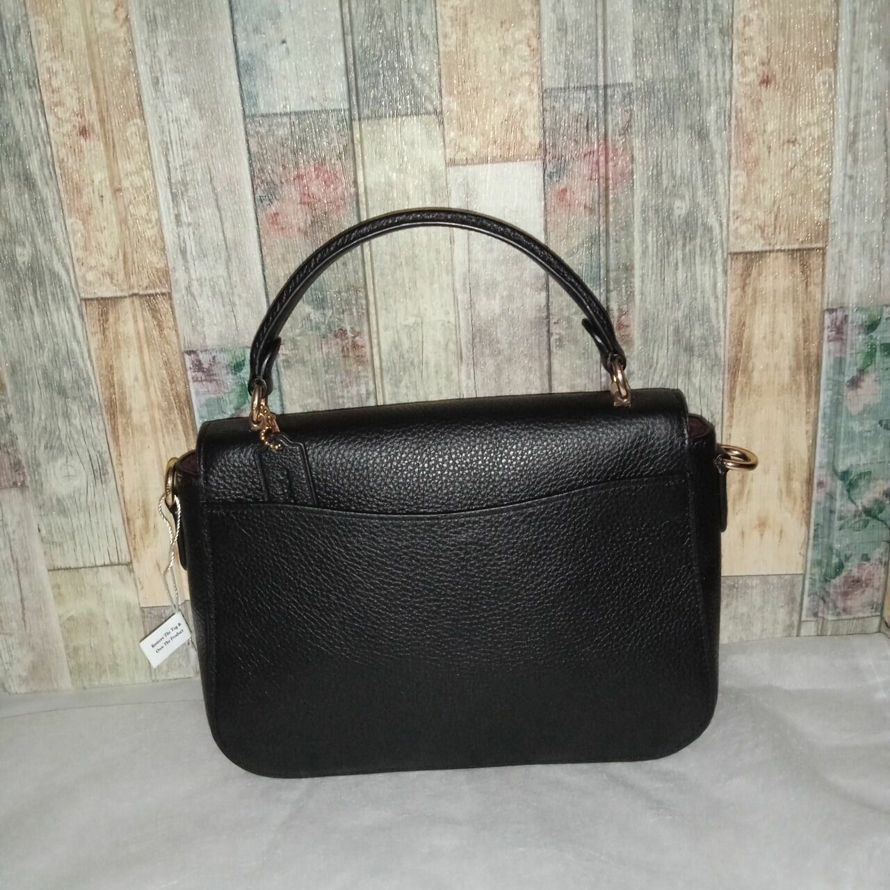 Coach C1557 Marlie Leather Top Handle Black