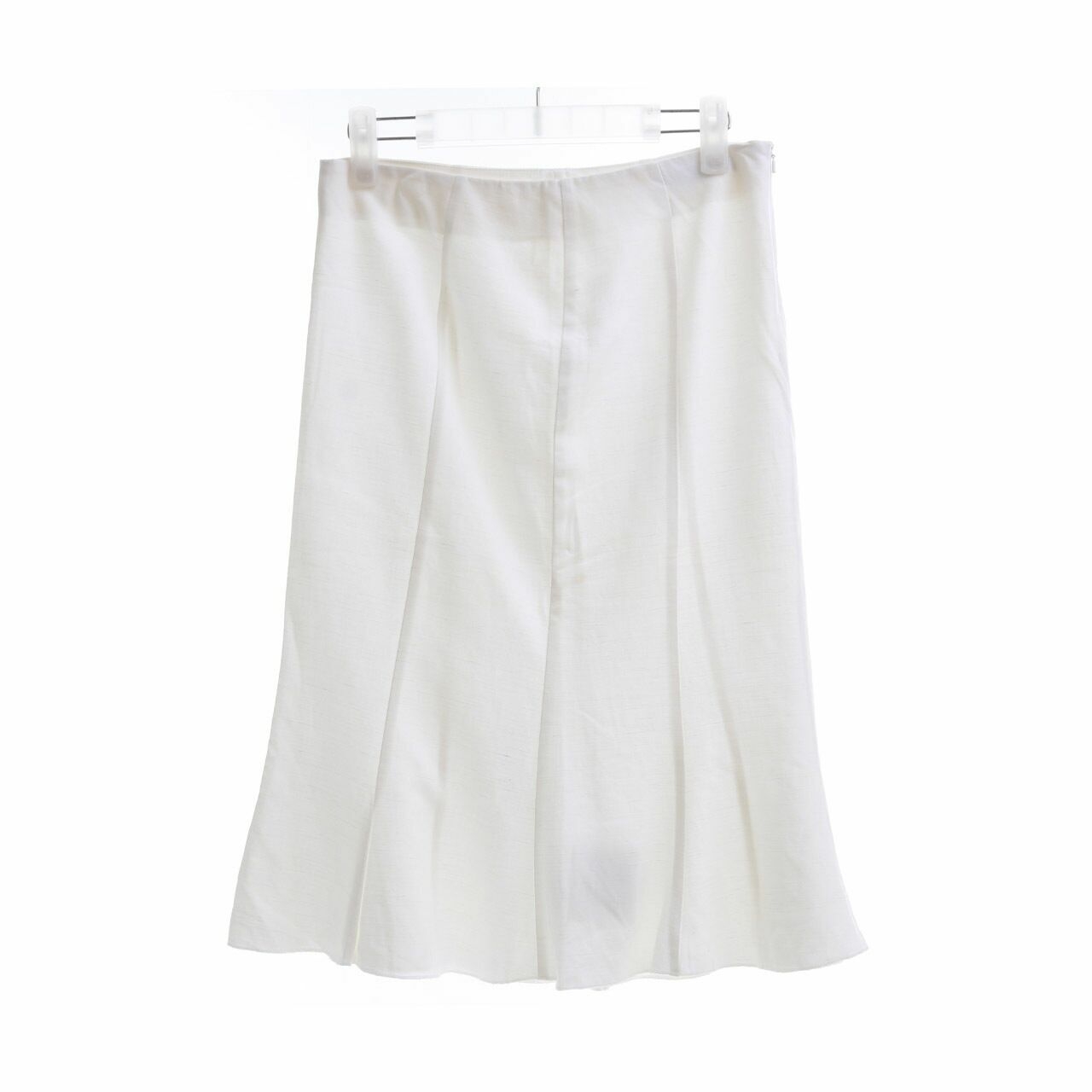 Mango Off White Midi Skirt