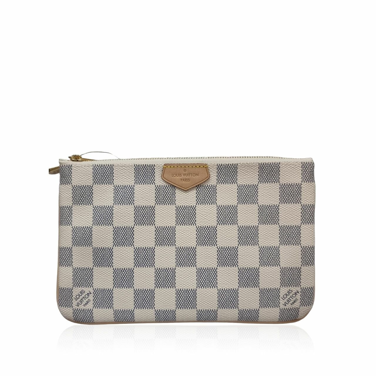 Louis Vuitton Double Zip Pochette Damier Azur Sling Bag