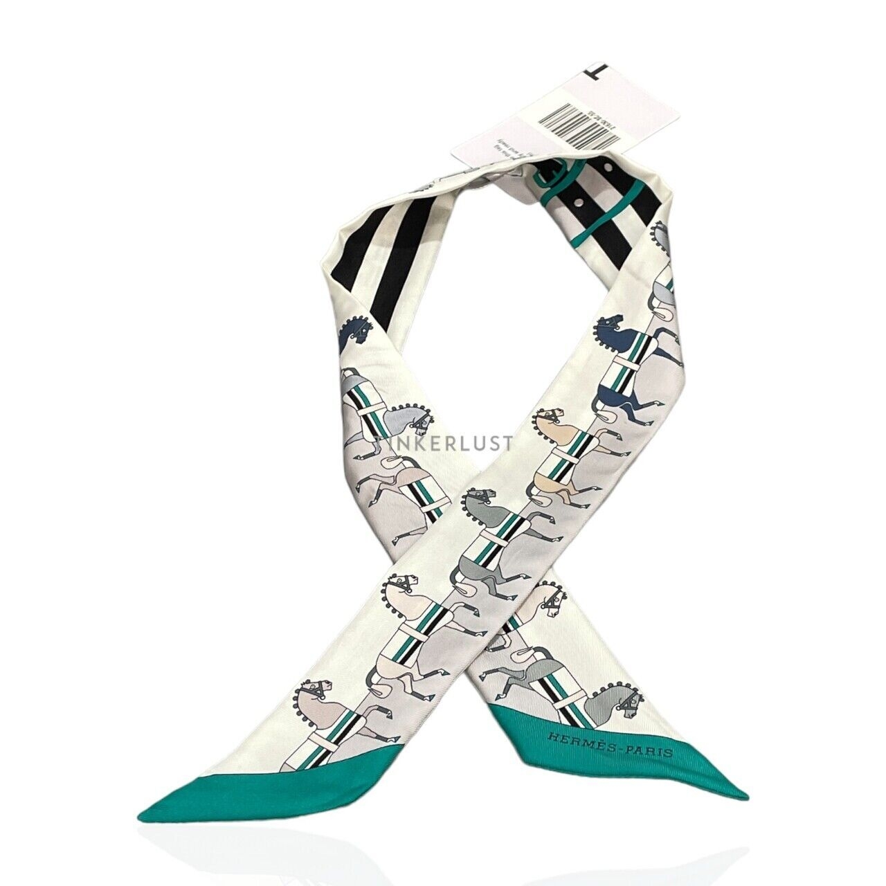 Hermes Rocabar Silk Twilly Scarf