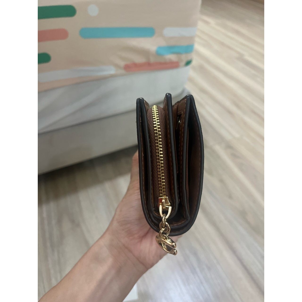 Coach Brown & Gold Wallet