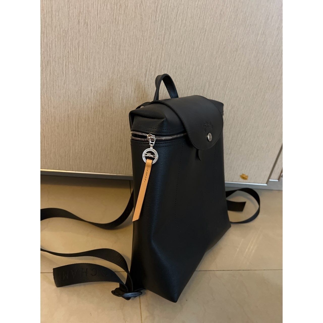 Longchamp Le Pliage City M Black Backpack